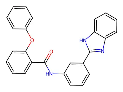 N-(3-(1H-benzo[d]imidazol-2-yl)phenyl)-2-phenoxybenzamide structure