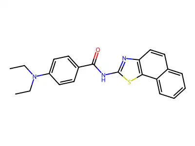 4-(diethylamino)-N-(naphtho[2,1-d]thiazol-2-yl)benzamide structure