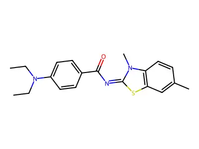 (Z)-4-(diethylamino)-N-(3,6-dimethylbenzo[d]thiazol-2(3H)-ylidene)benzamide structure