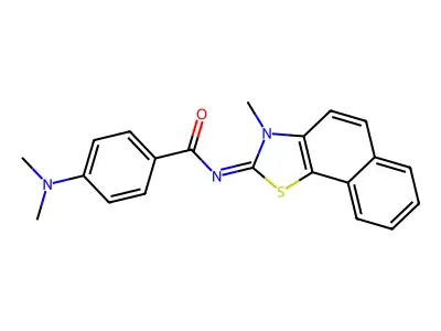 (Z)-4-(dimethylamino)-N-(3-methylnaphtho[2,1-d]thiazol-2(3H)-ylidene)benzamide structure