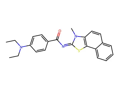 (Z)-4-(diethylamino)-N-(3-methylnaphtho[2,1-d]thiazol-2(3H)-ylidene)benzamide structure