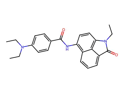 4-(diethylamino)-N-(1-ethyl-2-oxo-1,2-dihydrobenzo[cd]indol-6-yl)benzamide structure