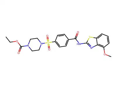 ETHYL 4-{4-[(4-METHOXY-1,3-BENZOTHIAZOL-2-YL)CARBAMOYL]BENZENESULFONYL}PIPERAZINE-1-CARBOXYLATE structure
