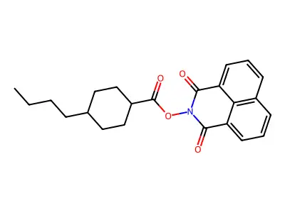 1,3-dioxo-1H-benzo[de]isoquinolin-2(3H)-yl 4-butylcyclohexanecarboxylate structure