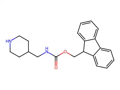 (9H-Fluoren-9-yl)methyl (piperidin-4-ylmethyl)carbamate structure