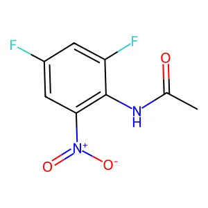 N-(2,4-difluoro-6-nitrophenyl)acetamide structure