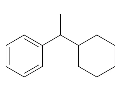 Benzene, (1-cyclohexylethyl)- structure