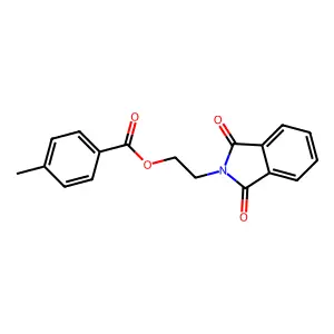 2-(1,3-Dioxoisoindolin-2-yl)ethyl 4-methylbenzoate structure