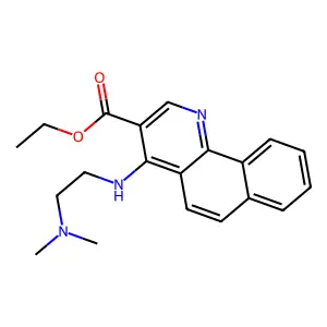 4-[2-(Dimethylamino)ethylamino]-3-benzo[h]quinolinecarboxylic acid ethyl ester structure