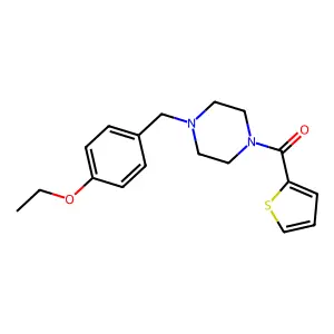 [4-(4-Ethoxybenzyl)piperazino](2-thienyl)methanone structure