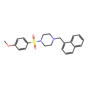1-(4-Methoxyphenyl)sulfonyl-4-(naphthalen-1-ylmethyl)piperazine structure