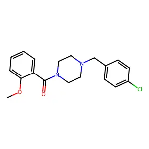 1-(4-Chlorobenzyl)-4-(2-methoxybenzoyl)piperazine structure