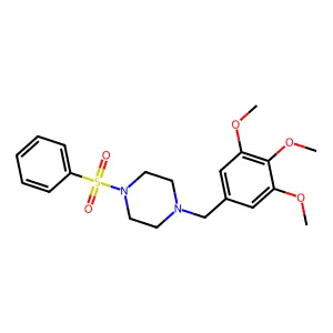 1-(Phenylsulfonyl)-4-(3,4,5-trimethoxybenzyl)piperazine structure