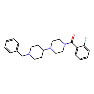 [4-(1-Benzylpiperidin-4-yl)piperazin-1-yl]-(2-fluorophenyl)methanone structure