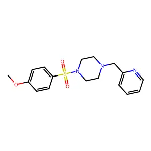 1-(4-Methoxyphenyl)sulfonyl-4-(pyridin-2-ylmethyl)piperazine structure