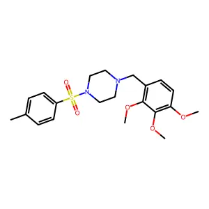 1-[(4-Methylphenyl)sulfonyl]-4-(2,3,4-trimethoxybenzyl)piperazine structure
