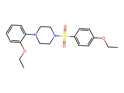 1-(2-Ethoxyphenyl)-4-(4-ethoxyphenyl)sulfonylpiperazine structure