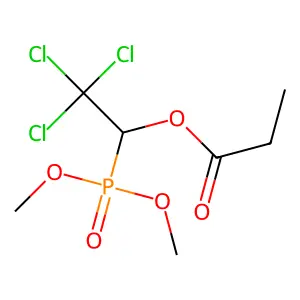 Propionic acid, ester with dimethyl (2,2,2-trichloro-1-hydroxyethyl)phosphonate structure