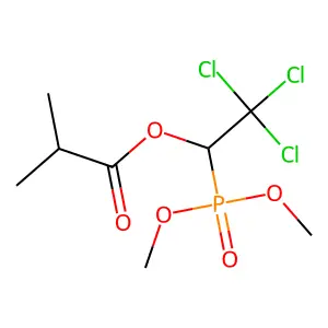 2,2,2-Trichloro-1-(dimethoxyphosphoryl)ethyl 2-methylpropanoate structure
