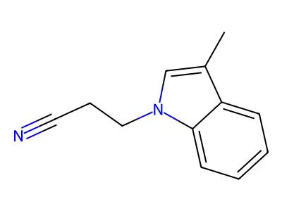 3-(3-Methyl-1H-indol-1-yl)propanenitrile structure