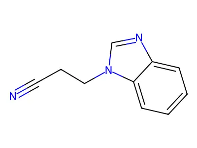 3-(1H-benzimidazol-1-yl)propanenitrile structure
