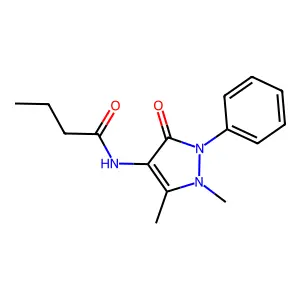 Butyramide, N-antipyrinyl- structure