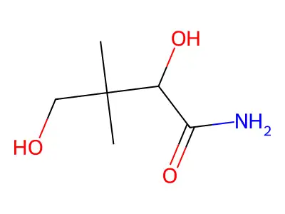 2,4-Dihydroxy-3,3-dimethylbutanamide structure