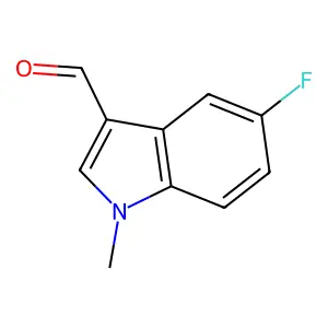 5-fluoro-1-methyl-1H-indole-3-carbaldehyde structure