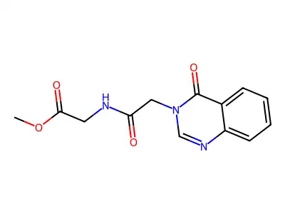 methyl N-[(4-oxoquinazolin-3(4H)-yl)acetyl]glycinate structure