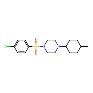 1-[(4-Chlorophenyl)sulfonyl]-4-(4-methylcyclohexyl)piperazine structure