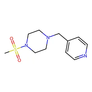 1-Methylsulfonyl-4-(pyridin-4-ylmethyl)piperazine structure