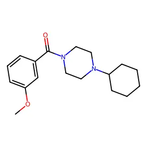 1-Cyclohexyl-4-(3-methoxybenzoyl)piperazine structure