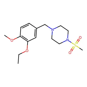 1-(3-Ethoxy-4-methoxybenzyl)-4-(methylsulfonyl)piperazine structure