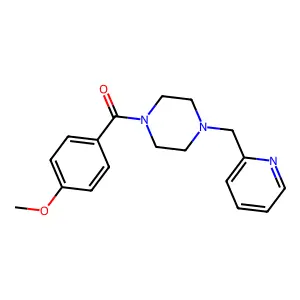(4-Methoxyphenyl)-[4-(pyridin-2-ylmethyl)piperazin-1-yl]methanone structure