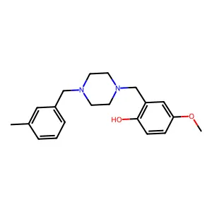 4-Methoxy-2-({4-[(3-methylphenyl)methyl]piperazin-1-YL}methyl)phenol structure