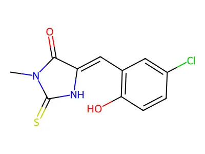 5-(5-Chloro-2-hydroxybenzylidene)-3-methyl-2-thioxo-4-imidazolidinone structure