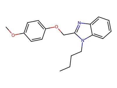 1-Butyl-2-[(4-methoxyphenoxy)methyl]benzimidazole structure