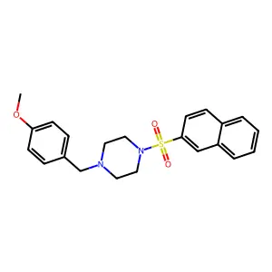 1-[(4-Methoxyphenyl)methyl]-4-naphthalen-2-ylsulfonylpiperazine structure