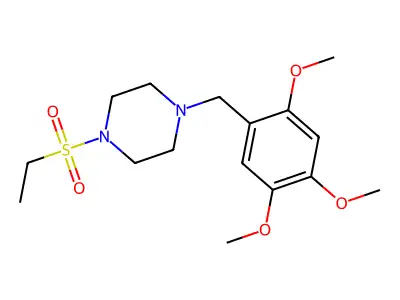 1-(Ethylsulfonyl)-4-(2,4,5-trimethoxybenzyl)piperazine structure