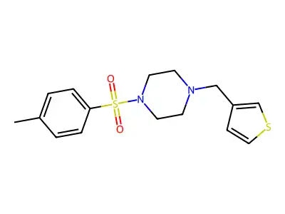 1-[(4-Methylphenyl)sulfonyl]-4-(3-thienylmethyl)piperazine structure