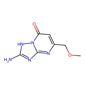2-Amino-5-methoxymethyl-4H-[1,2,4]triazolo[1,5-a]pyrimidin-7-one structure
