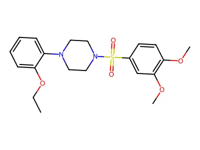 1-((3,4-Dimethoxyphenyl)sulfonyl)-4-(2-ethoxyphenyl)piperazine structure