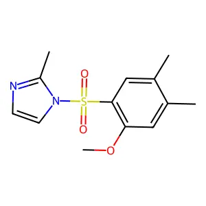 1-((2-methoxy-4,5-dimethylphenyl)sulfonyl)-2-methyl-1H-imidazole structure
