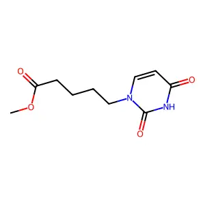 Methyl 5-(2,4-dioxopyrimidin-1-yl)pentanoate structure