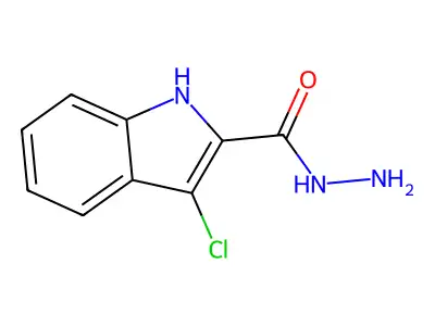 3-chloro-1H-indole-2-carbohydrazide structure