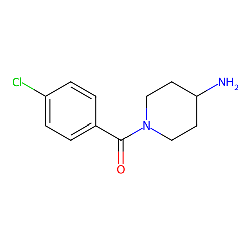 (4-Aminopiperidin-1-yl)(4-chlorophenyl)methanone structure