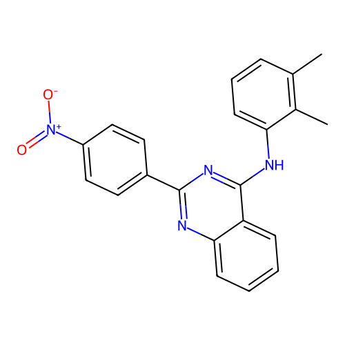 N-(2,3-dimethylphenyl)-2-(4-nitrophenyl)quinazolin-4-amine structure