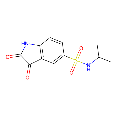 2,3-dioxo-N-(propan-2-yl)-2,3-dihydro-1H-indole-5-sulfonamide structure