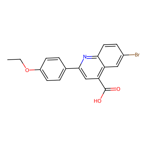 6-Bromo-2-(4-ethoxyphenyl)quinoline-4-carboxylic acid structure