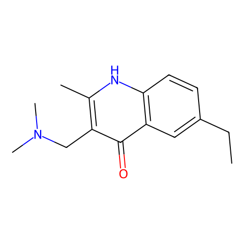 3-[(Dimethylamino)methyl]-6-ethyl-2-methylquinolin-4-ol structure